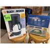 Image 1 : B&D 8-cup thermal carafe coffeemaker (like new), B&D Steam Advantage iron (like new)