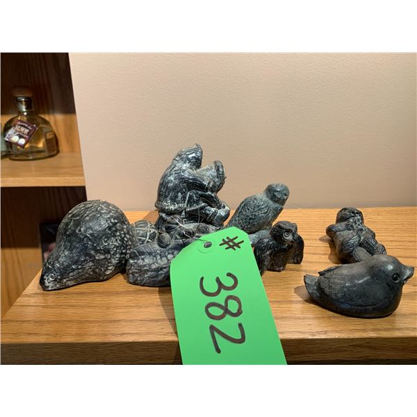 Soapstone carved figurines