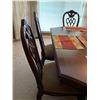 Image 6 : Dining room table, double pedestal, 4- chairs, 2- captains chairs & 2- leafs, Purchaser to bring too