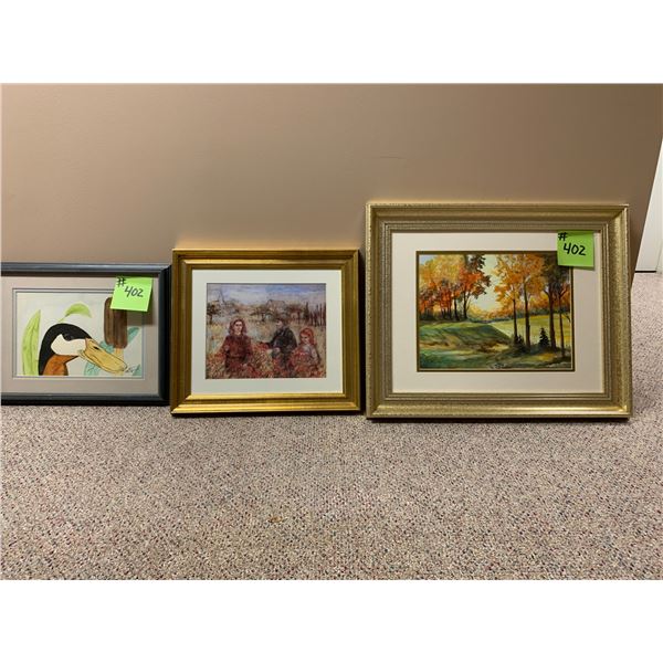 3- Framed pictures