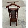Image 3 : MIDCENTURY AMERICAN DREW LIMITED EDITION CHERRY AND CANE VALET CHAIR WITH DRAWER