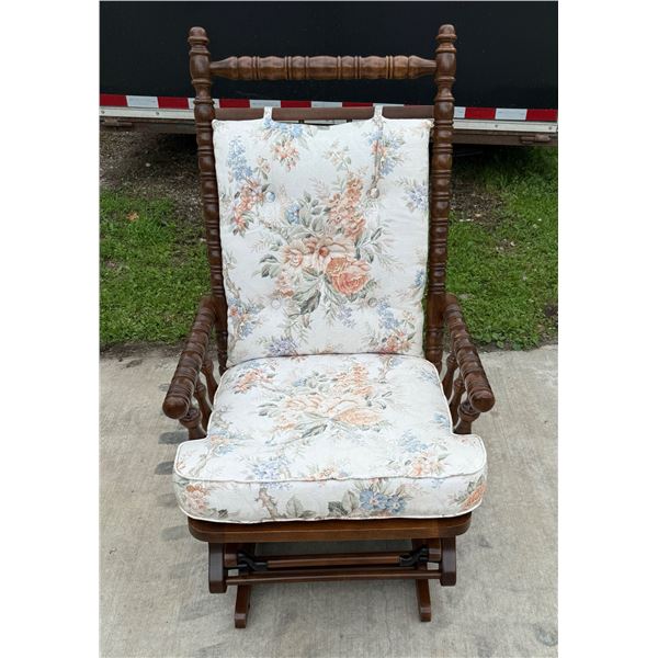 VINTAGE TELL CITY CHAIR COMPANY SPINDLE GLIDER ROCKER