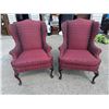 Image 1 : PAIR OF QUEEN ANNE CHAIRS