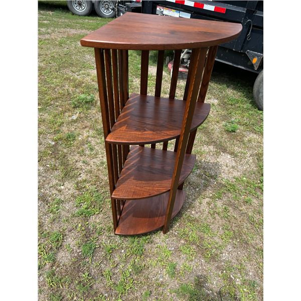 CONTEMPORARY WOOD CORNER SHELF
