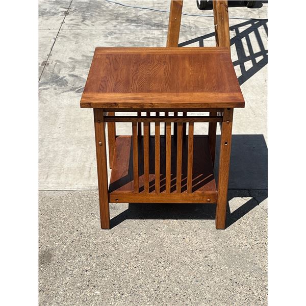 CONTEMPORARY MISSION STYLE END TABLE