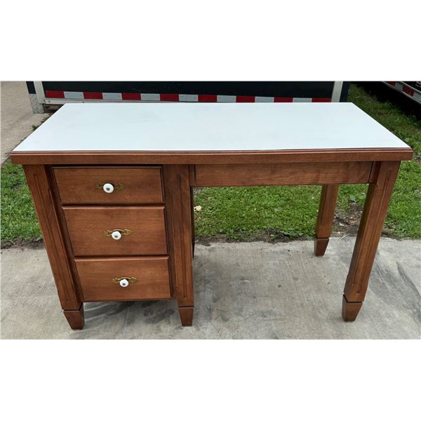 WOODEN DESK WITH FORMICA TOP