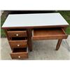 Image 6 : WOODEN DESK WITH FORMICA TOP