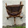 Image 4 : WOOD AND CANE BACK OFFICE CHAIR