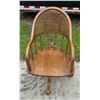 Image 6 : WOOD AND CANE BACK OFFICE CHAIR