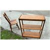 Image 5 : WOODEN SHELF AND WOODEN CHAIR