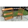 Image 9 : WOODEN SHELF AND WOODEN CHAIR