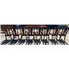 Image 16 : SOLID CHERRY DINING TABLE, 8 CHAIRS, 2 LEAVES, & PADDED COVERS - ELEGANT! PRISTINE!