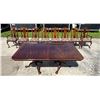 Image 19 : SOLID CHERRY DINING TABLE, 8 CHAIRS, 2 LEAVES, & PADDED COVERS - ELEGANT! PRISTINE!
