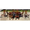 Image 22 : SOLID CHERRY DINING TABLE, 8 CHAIRS, 2 LEAVES, & PADDED COVERS - ELEGANT! PRISTINE!