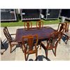 Image 23 : SOLID CHERRY DINING TABLE, 8 CHAIRS, 2 LEAVES, & PADDED COVERS - ELEGANT! PRISTINE!