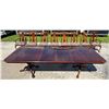 Image 9 : SOLID CHERRY DINING TABLE, 8 CHAIRS, 2 LEAVES, & PADDED COVERS - ELEGANT! PRISTINE!