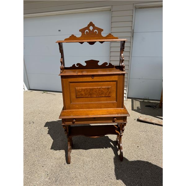 DECORATIVE SECRETARY DESK WITH LOVELY TOP DISPLAY