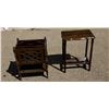 Image 1 : END TABLE AND MAGAZINE RACK