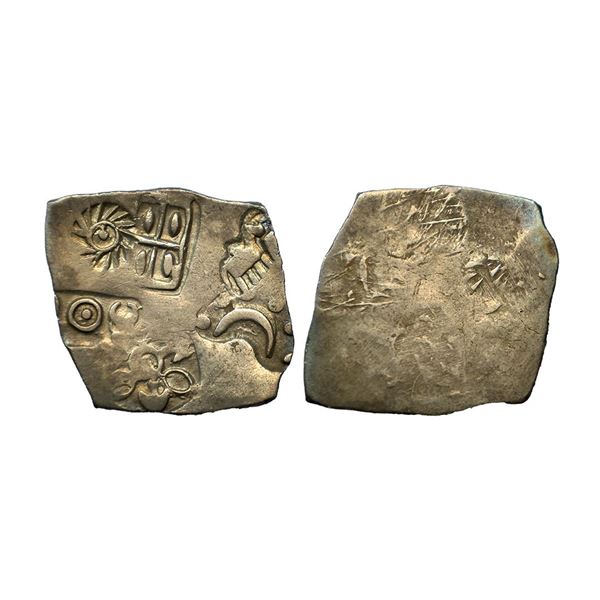 Magadha Janapada (500-400 BC), Series I, Silver Karshapana, 3.19 gms.