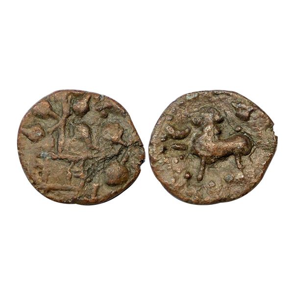 Satavahanas, (1st Century BC), Copper Unit, 3.57 gms,