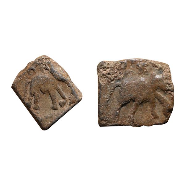 Satavahana, 100-200 CE, Paithan- Newasa region, Uninscribed type, Lead, 3.95g,