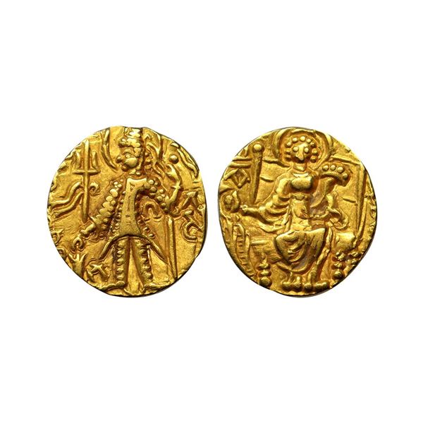 Kushanas, Vasudeva II (c. 275-300 AD), Gold Dinar, 7.75 gms