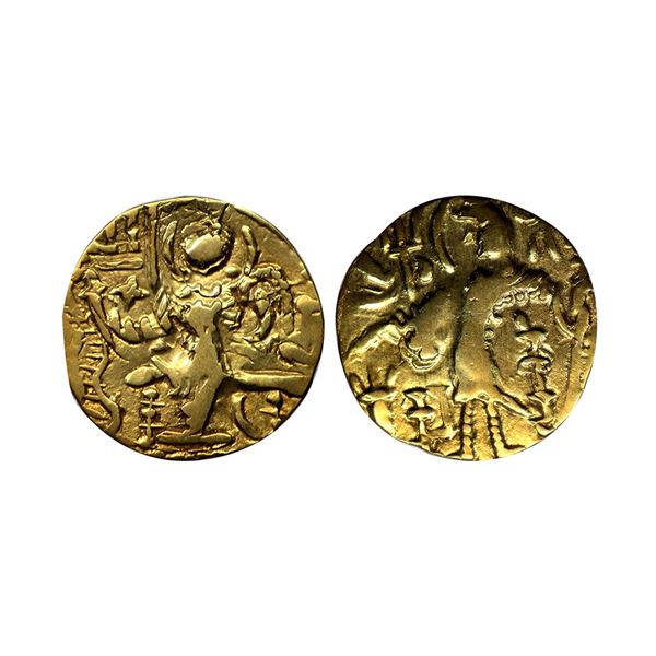 Later Kushan Rulers, Kidaras (4th Century AD), Debased Gold Dinar, 7.91gms,