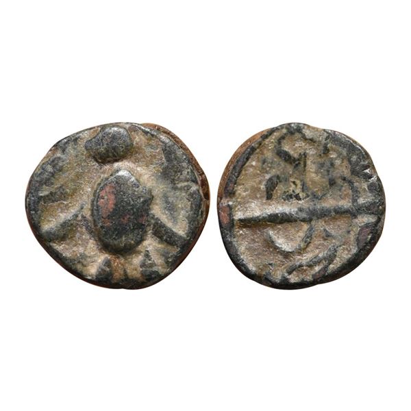 Early medieval Gujarat, 'fish' type copper, unattributable to any particular king or dynasty (700-80