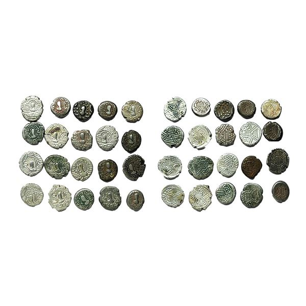 Gadhaiya Paisa Coinage, Chaulukya Series of Saurashtra and Gujarat, Debased Silver (Billon) Drachm (