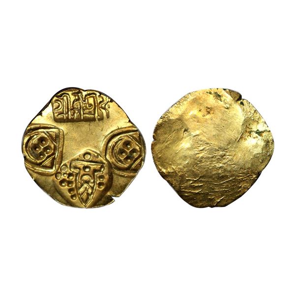Paramaras of Vidarbha, Jagadeva (12th Century AD), Punch Marked Gold Pagoda, 3.03 gms