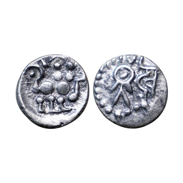 Paramaras of Vidarbha, Raja Bhoja, (13th century), Silver Damma, 0.56 gms.