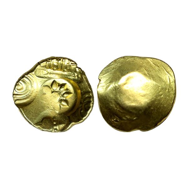 Yadavas of Devagiri, Ramachandradeva (1271-1311 AD), Gold Padmatanka, 3.79 gms,