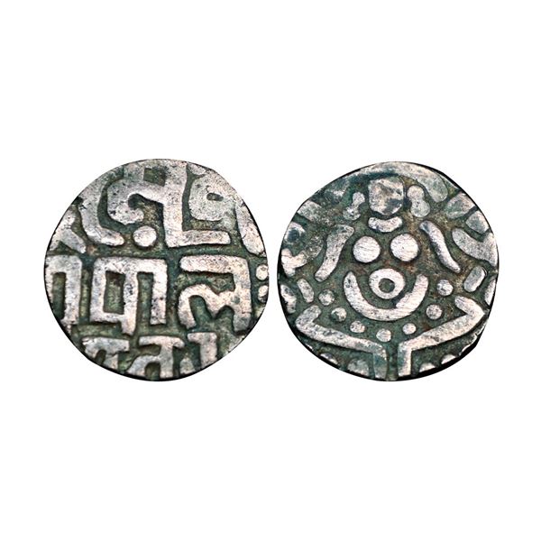 Yadavas of Tribhuvanagiri (Bayana), Mahi Pala (1100 AD), Copper 4-1/2 Masha, 4.22 gms,