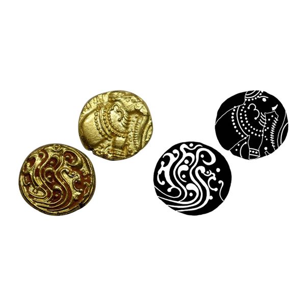 Western Ganga of Talakad (10-11 Century), Gold Gajapati Pagoda, 3.90 gms