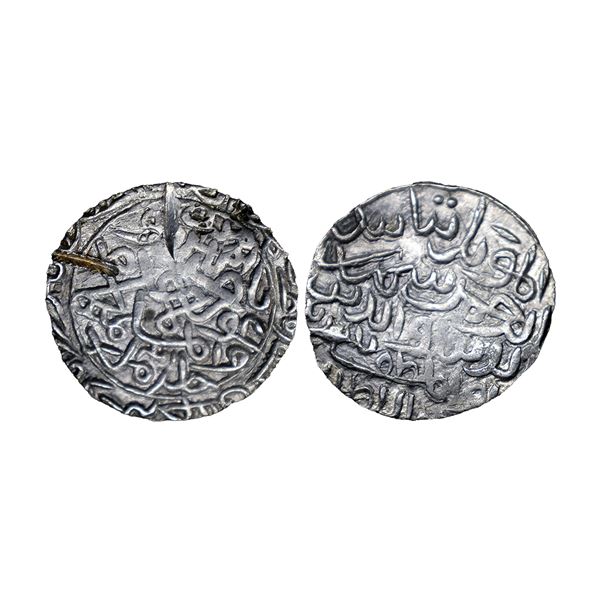 Sultans of Bengal, Shihab al-Din Bayazid Shah (1412-1414 AD), silver tanka, Hadrat Firuzabad mint, 1
