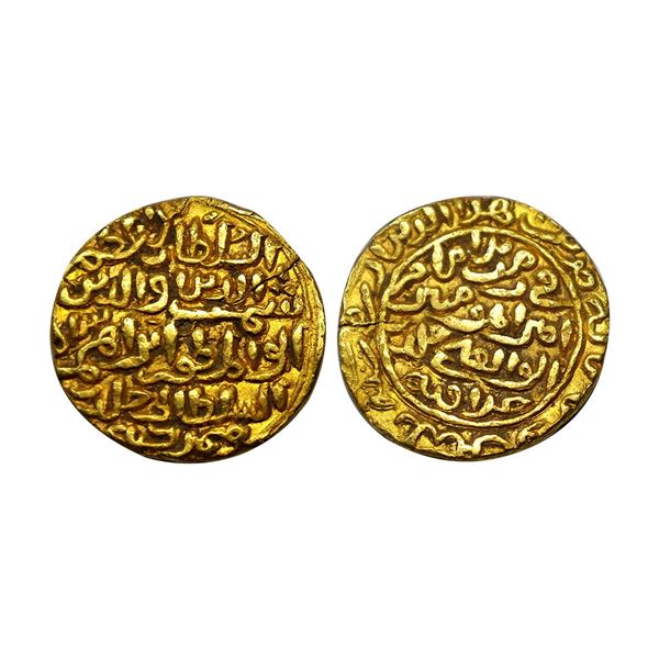 Jaunpur Sultan, Shams ud-din Ibrahim Shah (AH 804-844/1402-1440 AD), Gold Tanka, 11.46 gms, O