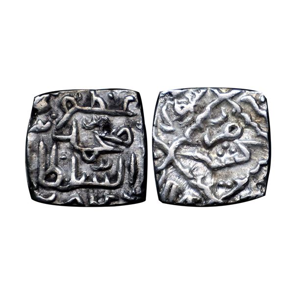 Sultanates, Kashmir, Muhammad Shah (AH 889-943; 1484-1537 AD), Silver Square Sasnu, 6.21g,