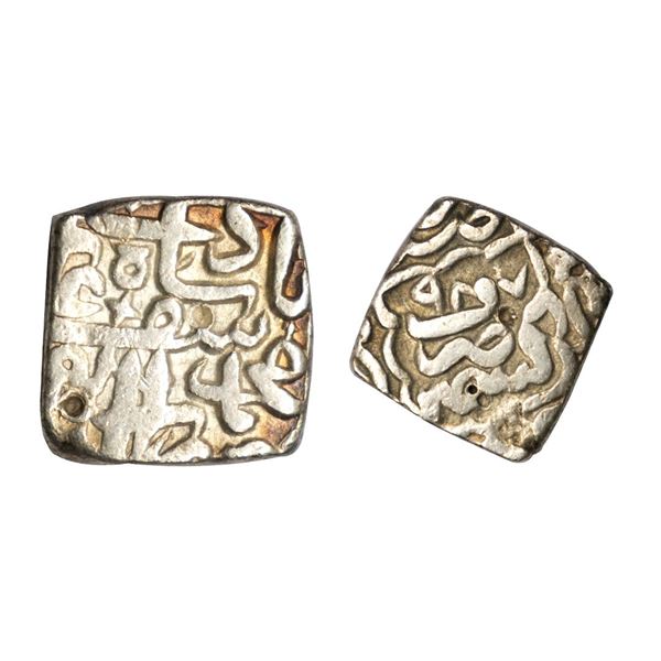Kashmir sultan, Muhammad Yusuf Shah (AH 987-994; 1579-1586 AD), Silver Square Sasnu, 6.18g,