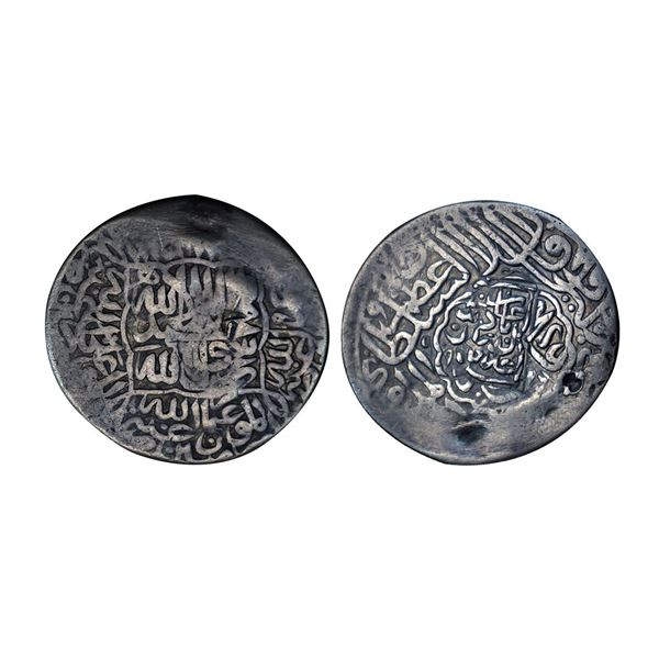 Kamran Mirza (AH 937-962 /1530-1555 AD), Silver Shahrukhi, 4.58 gms,