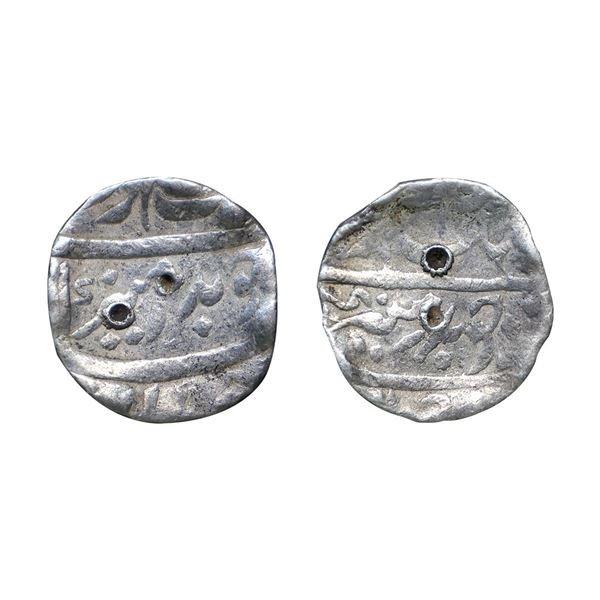 Aurangzeb (1658-1707 AD), silver rupee, MULE COIN, Badr Munir Couplet,