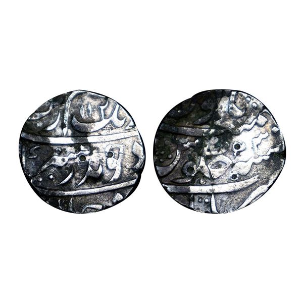 Aurangzeb (AH 1068-1118, 1658-1707 AD), Silver ½ Rupee, 5.19 gms,