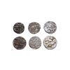 Aurangzeb (AH 1068-1118, 1658-1707 AD), Set of 6, Silver 1/2 Rupee?????????, Surat,