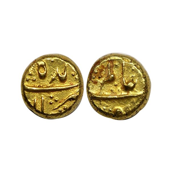 Alamgir II (AH 1167-1173; 1754-1759 AD), Gold Pagoda, 3.36grms,