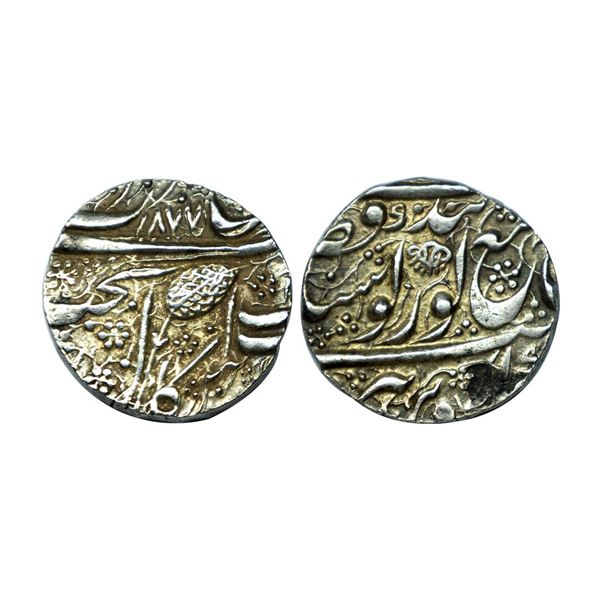 Sikh Empire, Ranjit Singh (VS 1856-1896 /1799-1839 AD), silver rupee, Sri Amritsar mint, VS 1873 (18