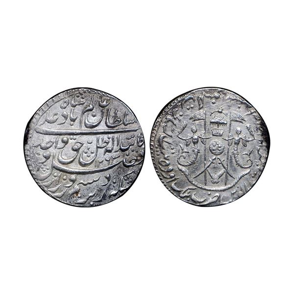 Awadh State, Wajid Ali Shah (AH 1263-1272, 1847-1856 AD), Silver Rupee, 11.16 gms