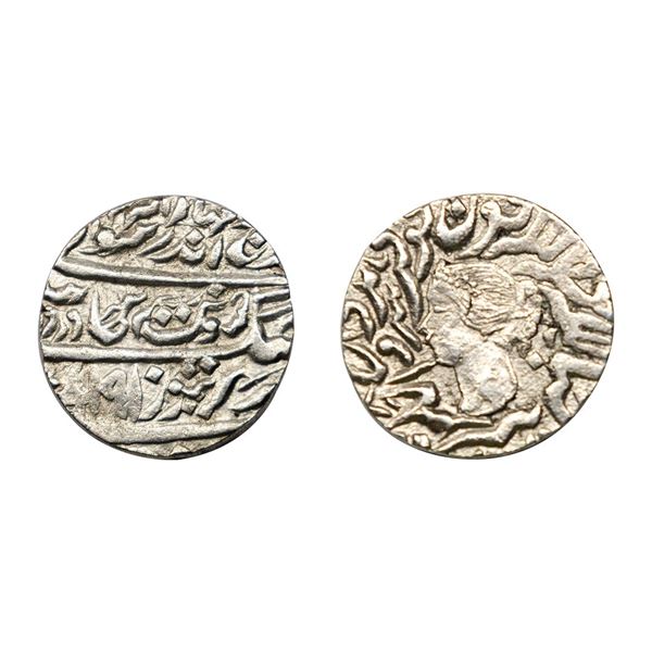 Bharatpur State, Jaswant Singh (AH 1269-1311, 1853-1893 AD), Silver Rupee, 11.00 gms.