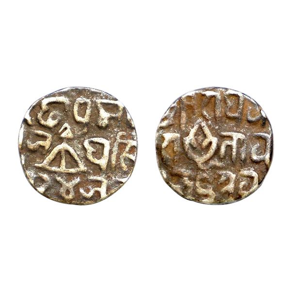 Gwalior State, Jai Singh (1798-1816 AD), Silver ¼ Rupee, 2.74 gms,