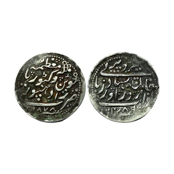 Radhanpur State, Zorawar Khan (AH 1241-1291, 1825-1874 AD), Silver Rupee, 11.28 gms