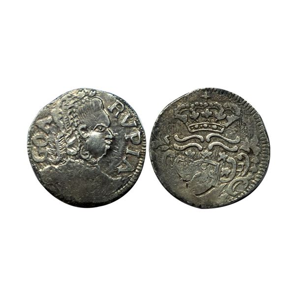 Portuguese India, D. Maria I (1777-1799 AD), Goa, silver rupia, KM 201, 10.95g.