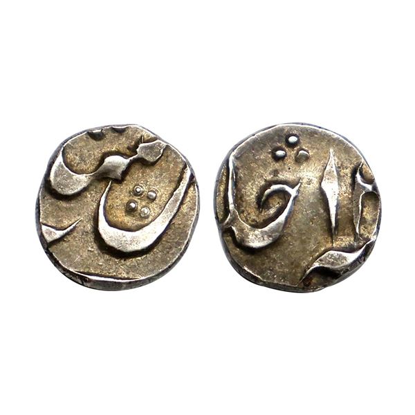 Bengal Presidency - Murshidabad mint, silver 1/16 rupee in the name of Shah Alam II, RY 12 Stevens E